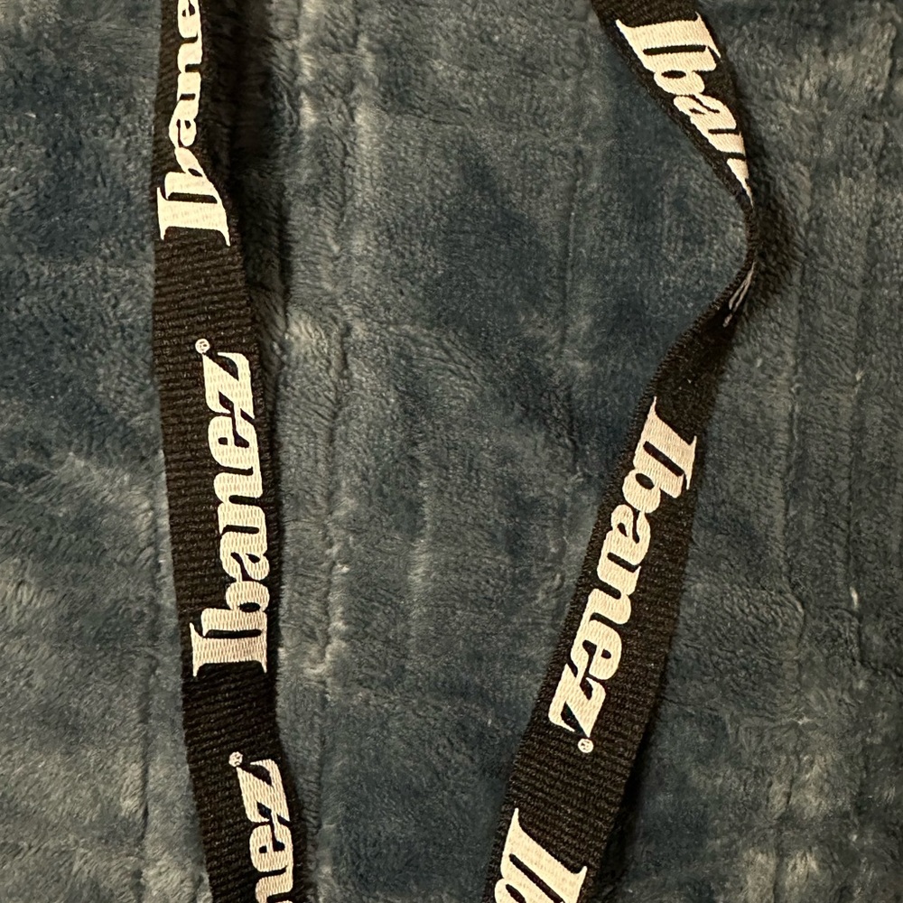 Ibanez Black and White Lanyard